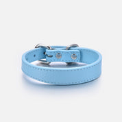 Baby Blue Dog Collar Thin