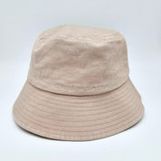 Beige Denim Bucket Hat - Dogs & Wine Make Everything Fine