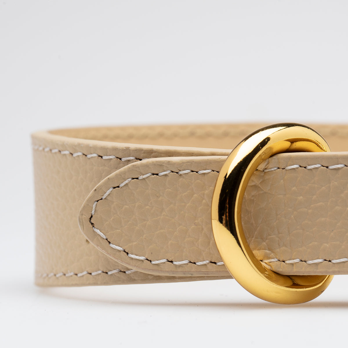 Beige Dog Collar Thin