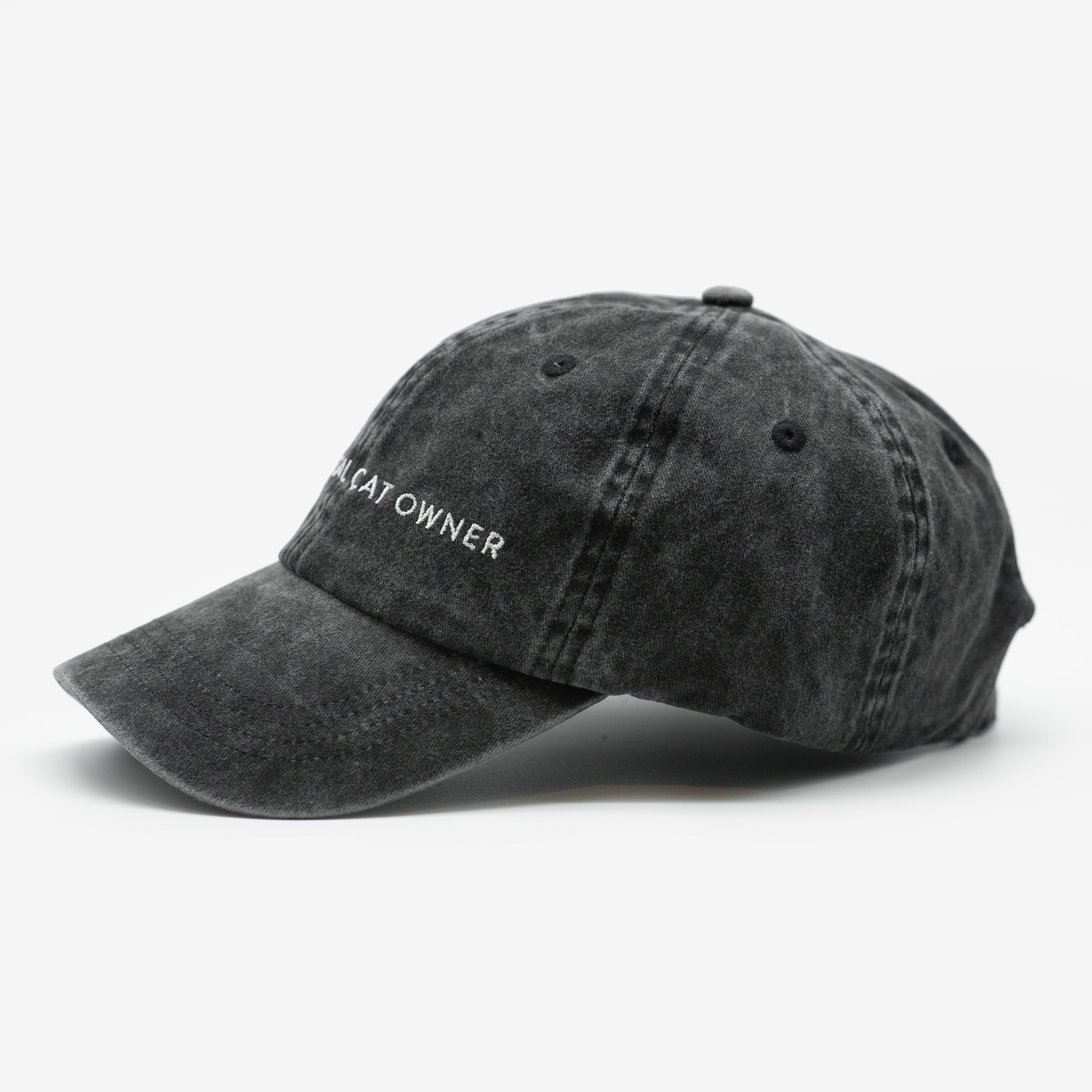 Black Denim Cap - Anti-Social Cat Owner