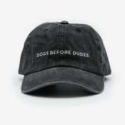 Black Denim Cap - Dogs Before Dudes