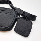 Black Denim Dog Walking Bag - Crossbody