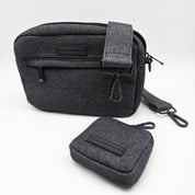 Black Denim Dog Walking Bag - Crossbody