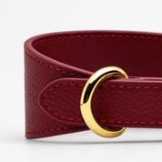 Burgundy Dog Collar Wide