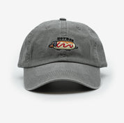 Grey Denim Cap - Hot Dog