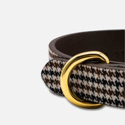 Houndstooth Dog Collar Thin