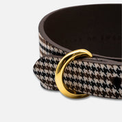 Houndstooth Dog Collar Wide