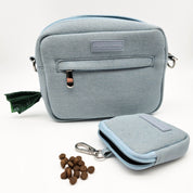 Denim Dog Walking Bag - Crossbody