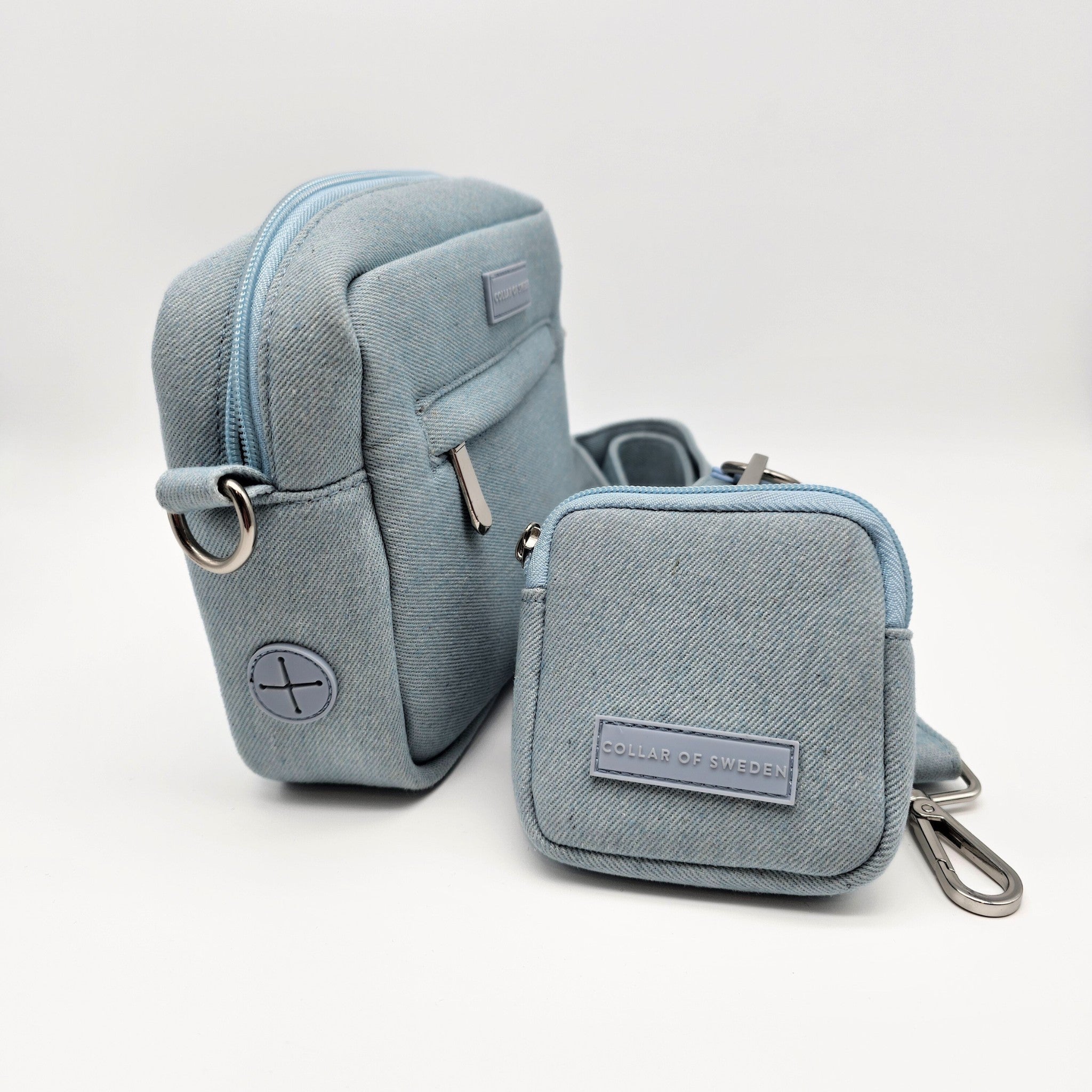 Denim Dog Walking Bag - Crossbody