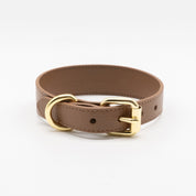Mocha Brown Dog Collar Thin