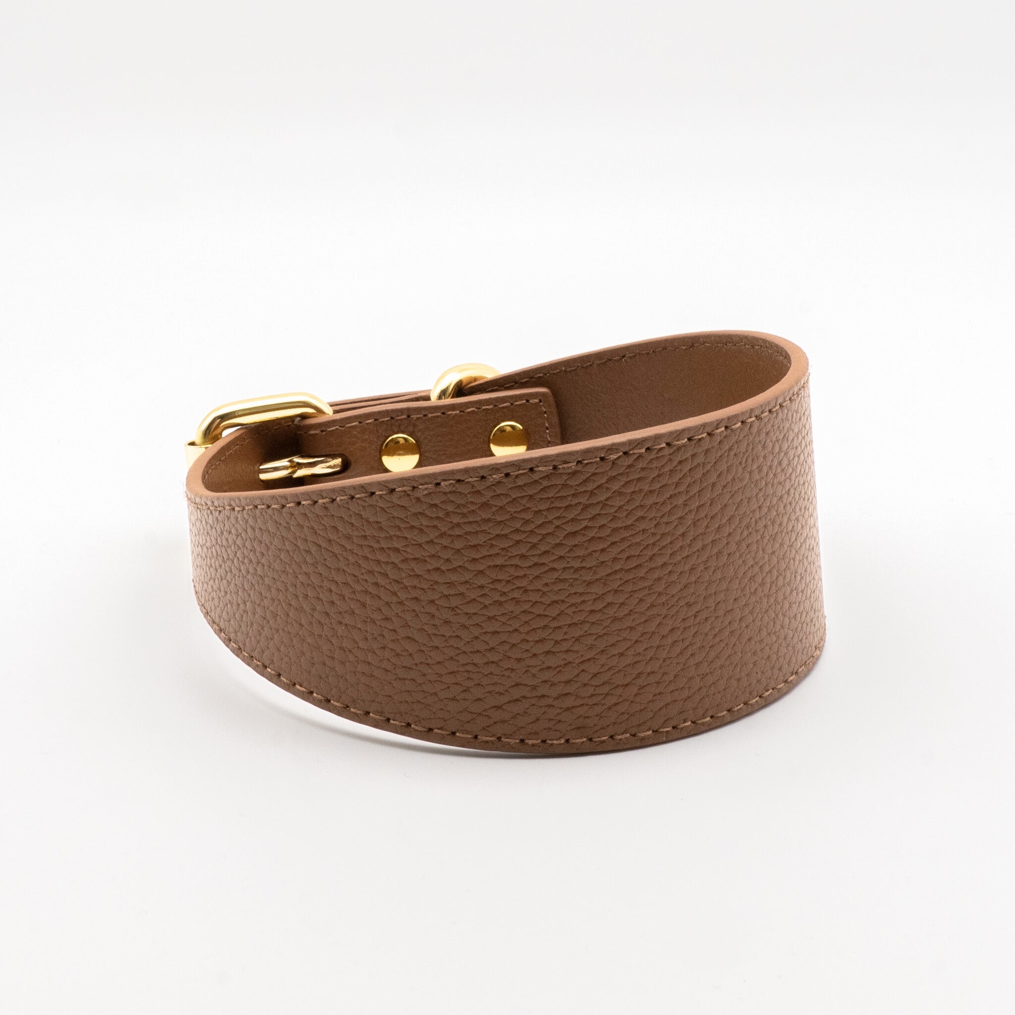 Mocha Brown Dog Collar Wide