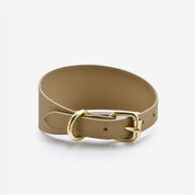 Reflective Bronze Dog Collar Wide