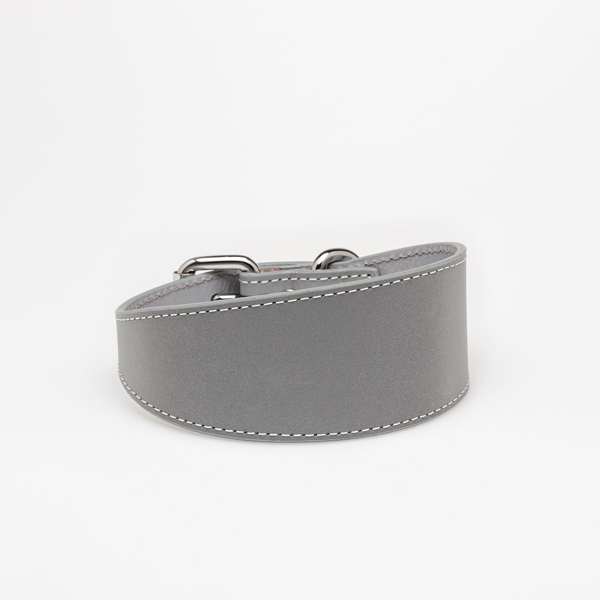Reflective Silver Dog Collar Wide