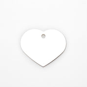 Engraved Dog Tag - Silver Heart