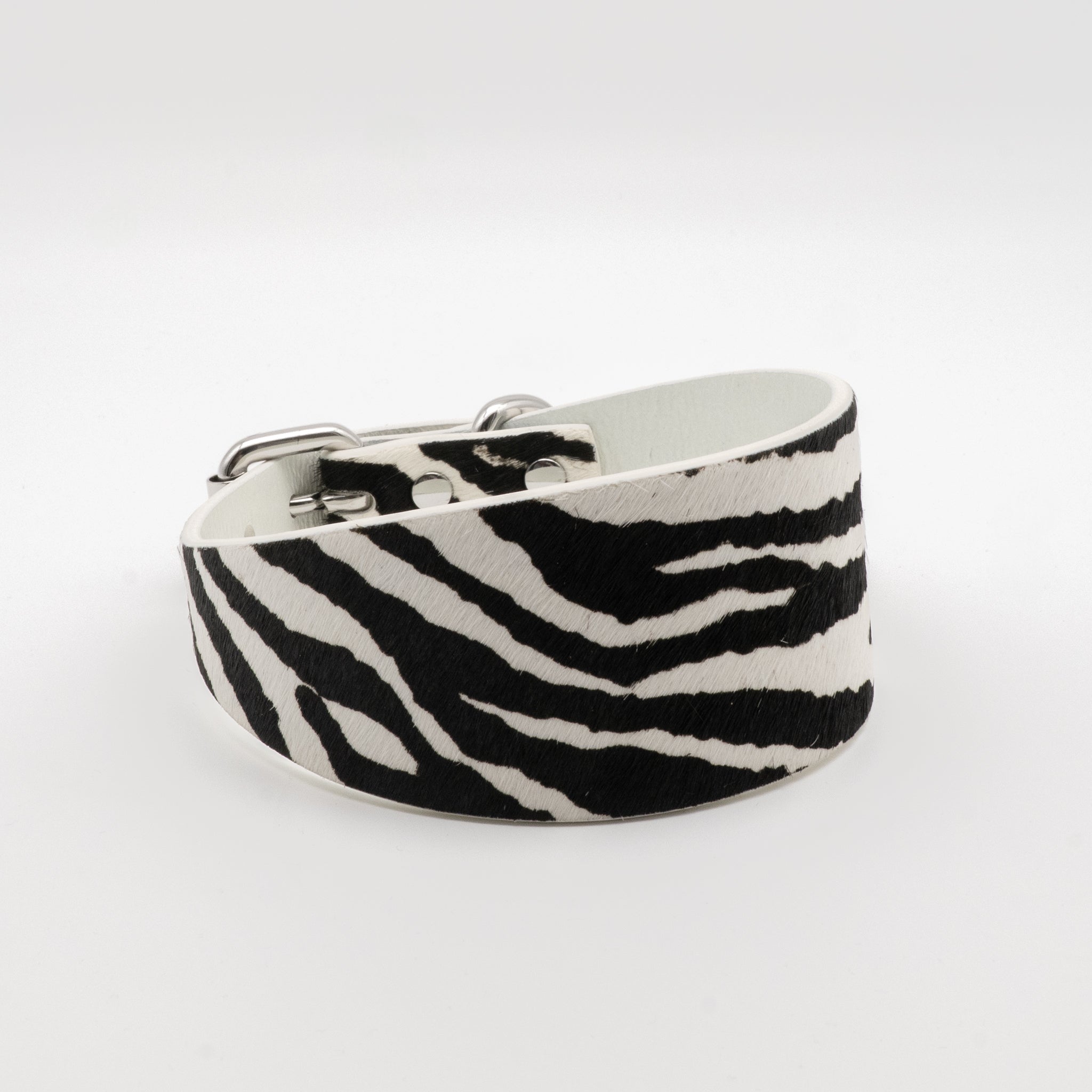 Zebra Dog Collar Wide